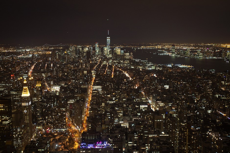 Downtown Manhattan photographed from the Empire State Building in 2015.