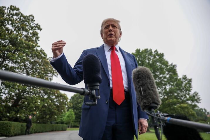 President Trump Departs Washington For G7 Summit In Canada