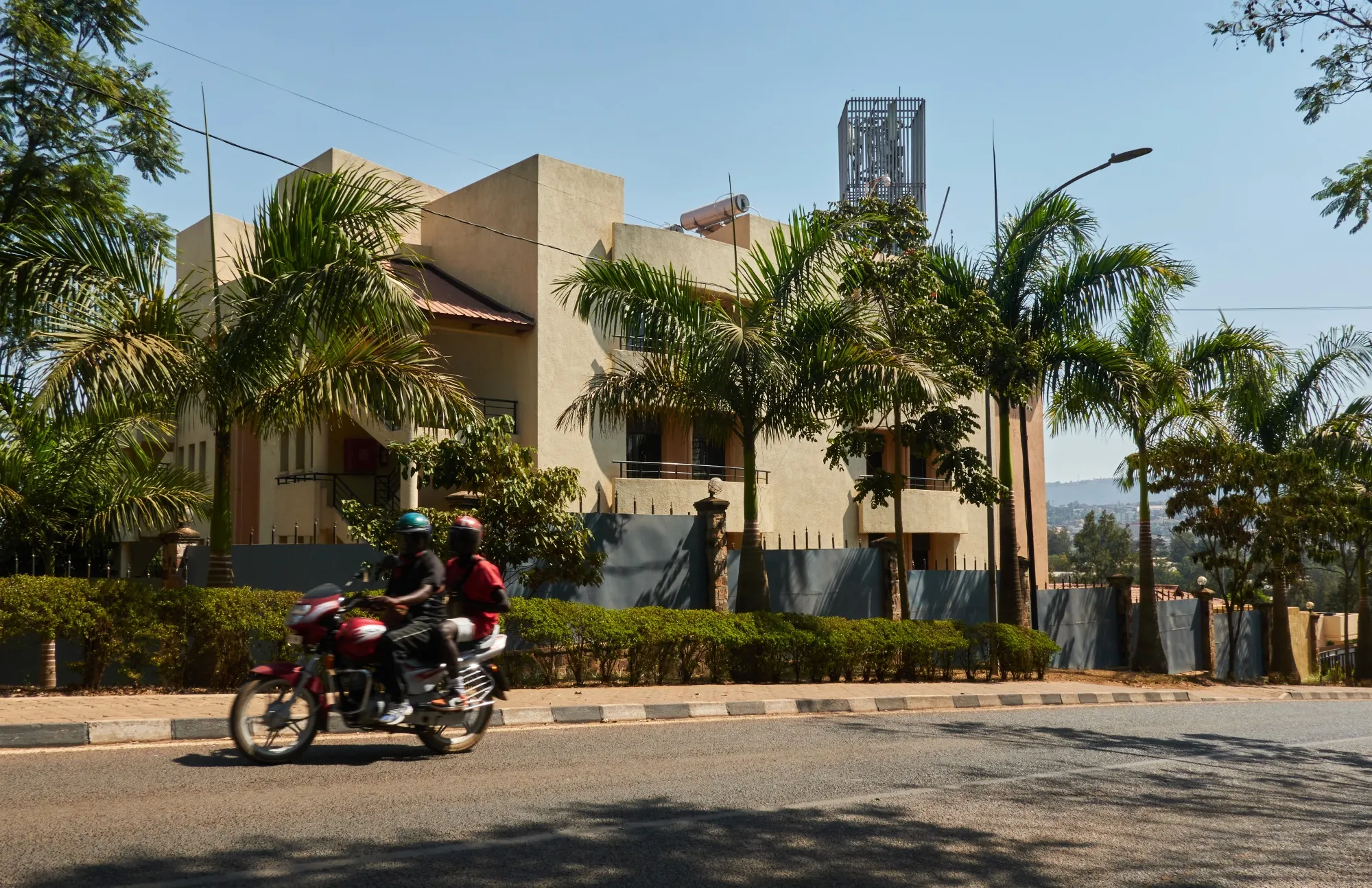 The Hope Hostel, one of the locations to house asylum seekers deported from the UK to Rwanda, in the Nyarugenge district of Kigali, Rwanda.
