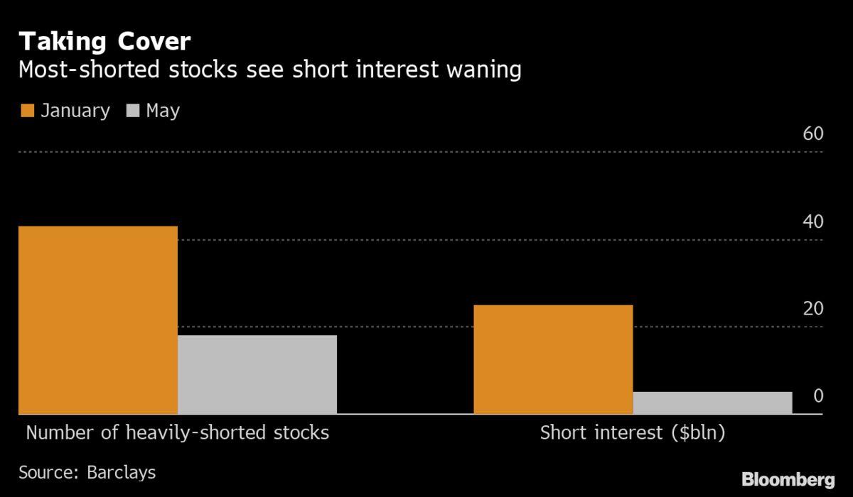 Memo to Meme Raiders: Squeezable Stock Shorts Are Taking Cover - Bloomberg
