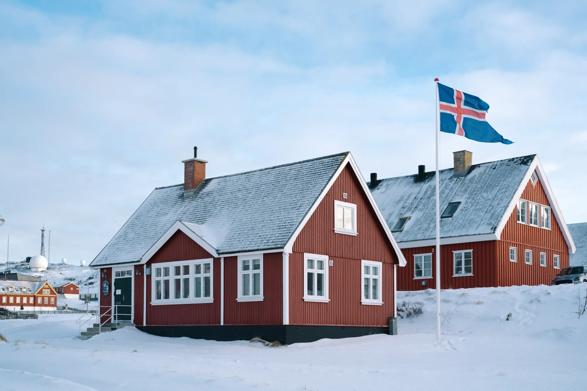 The Icelandic consulate in Nuuk, Greenland, on Feb. 4.