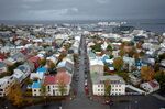 Residential housing in Reykjavik, Iceland.