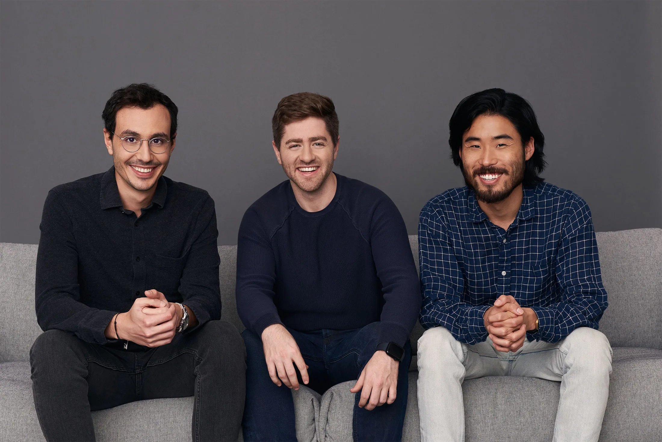 Ramp co-founders Karim Atiyeh, from left, Eric Glyman, and Gene Lee