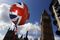 Balloon Filled With Helium with the design of a British Union Flag
