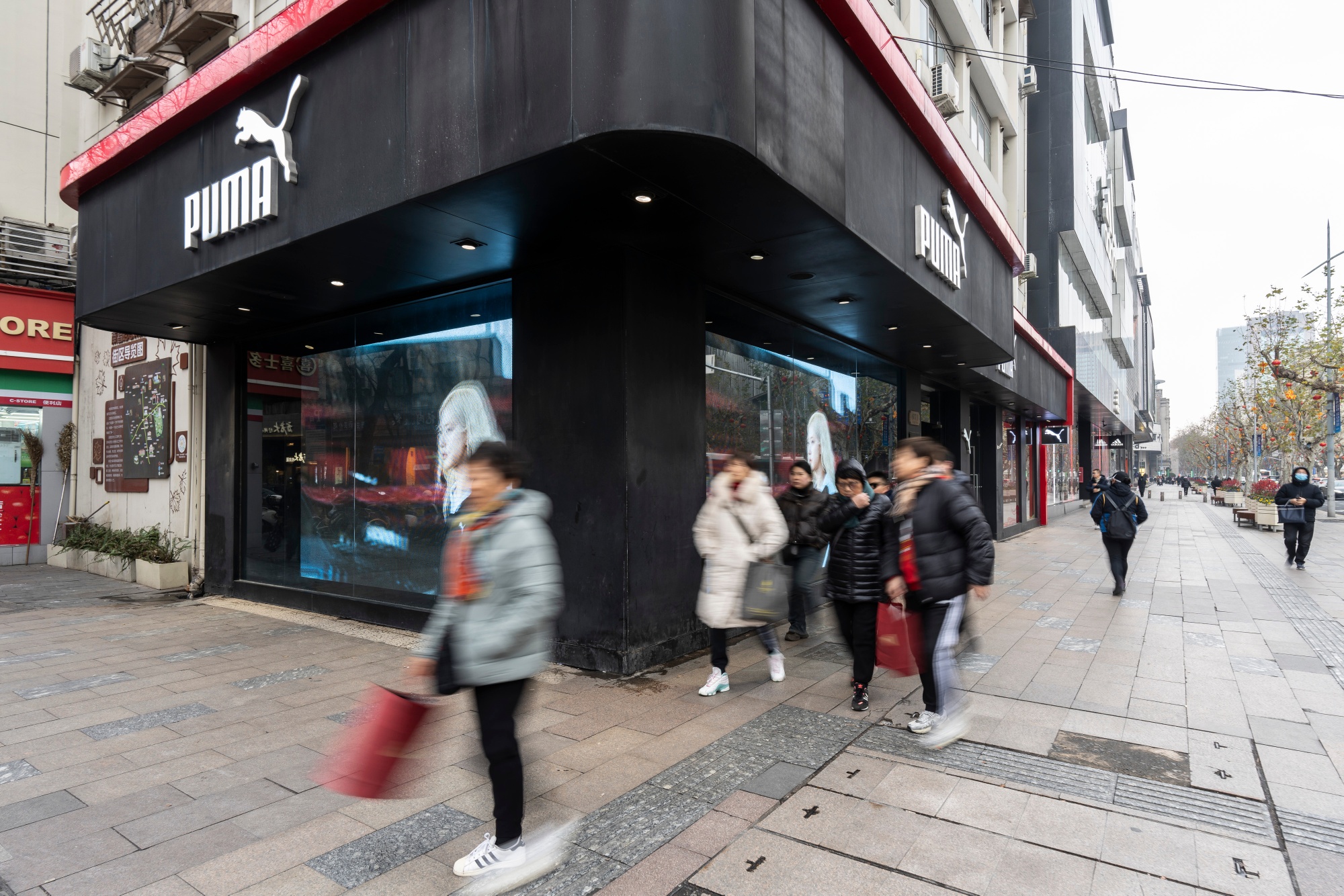 A Puma SE store in Shanghai, China.