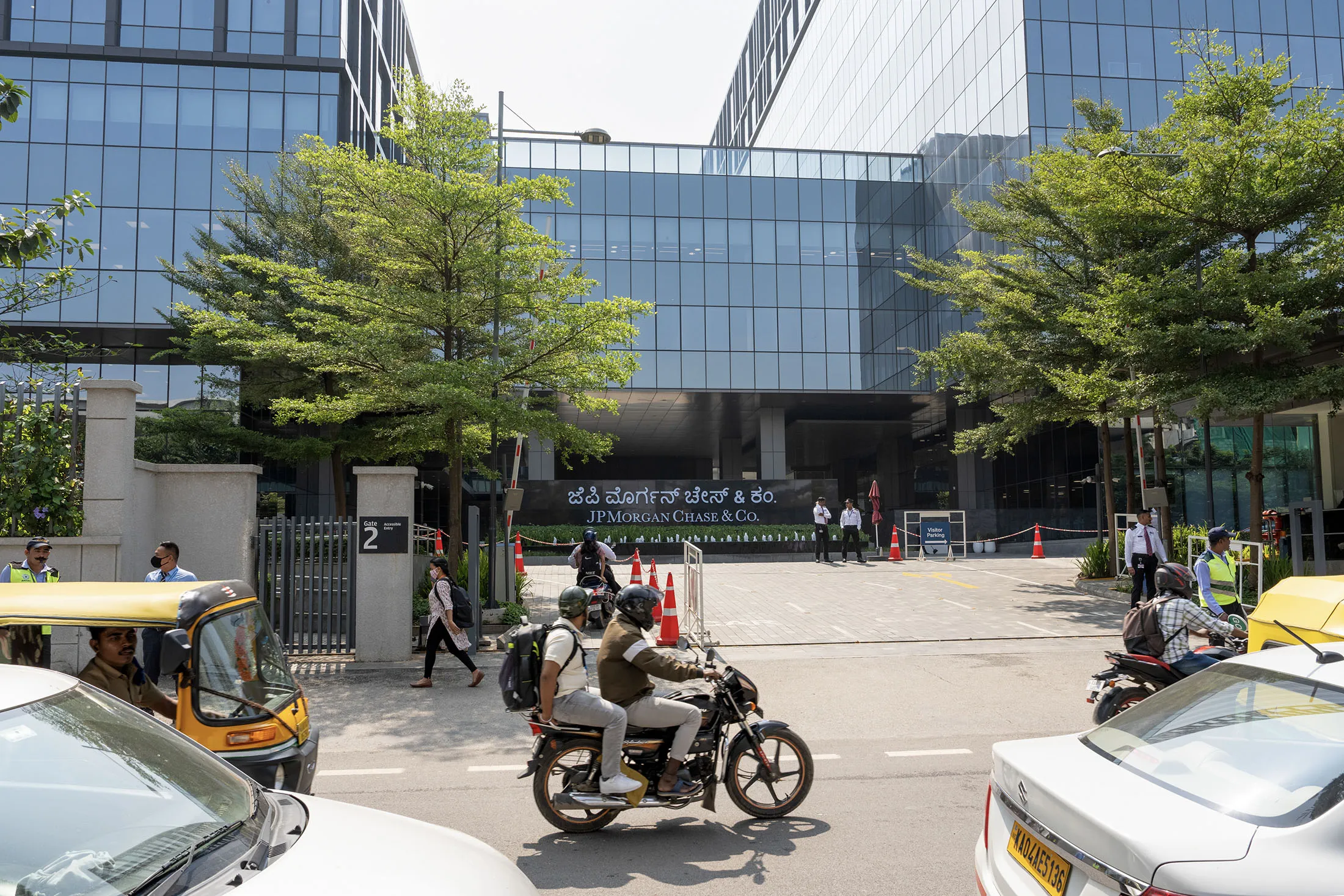The office of JPMorgan Chase & Co. in Bengaluru in October.