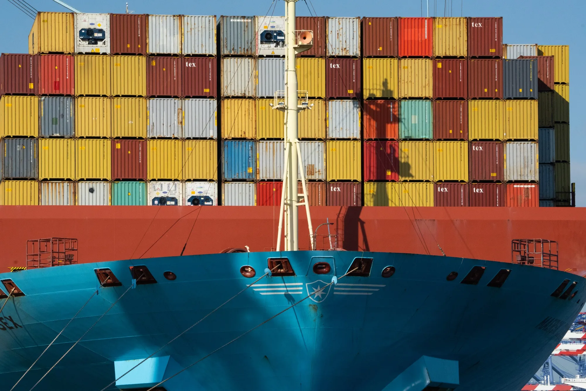 Maersk controls about 14% of the world’s container fleet.