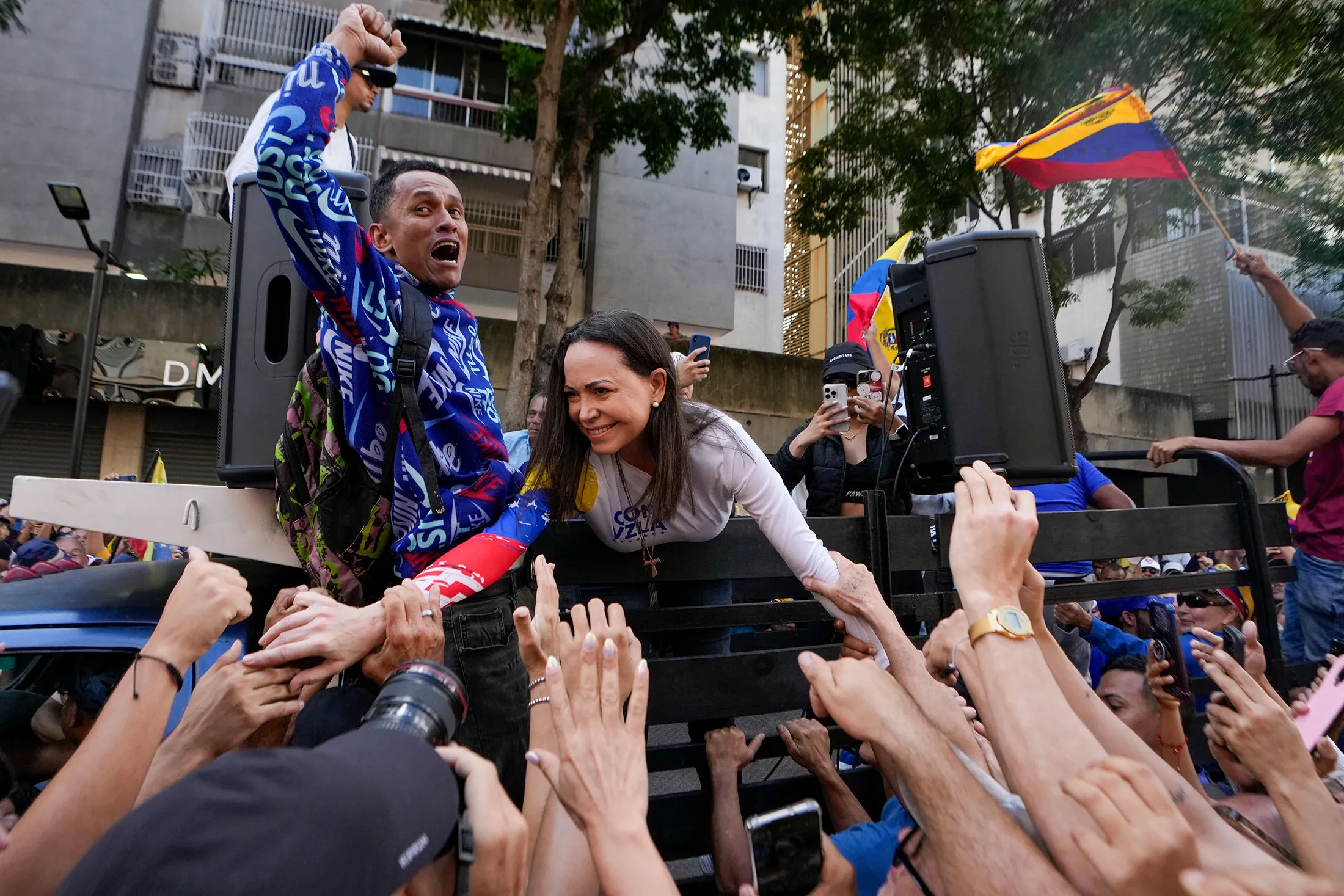 Nobel Peace Prize 2025 announcement celebrating María Corina Machado's achievement in promoting Venezuelan democracy