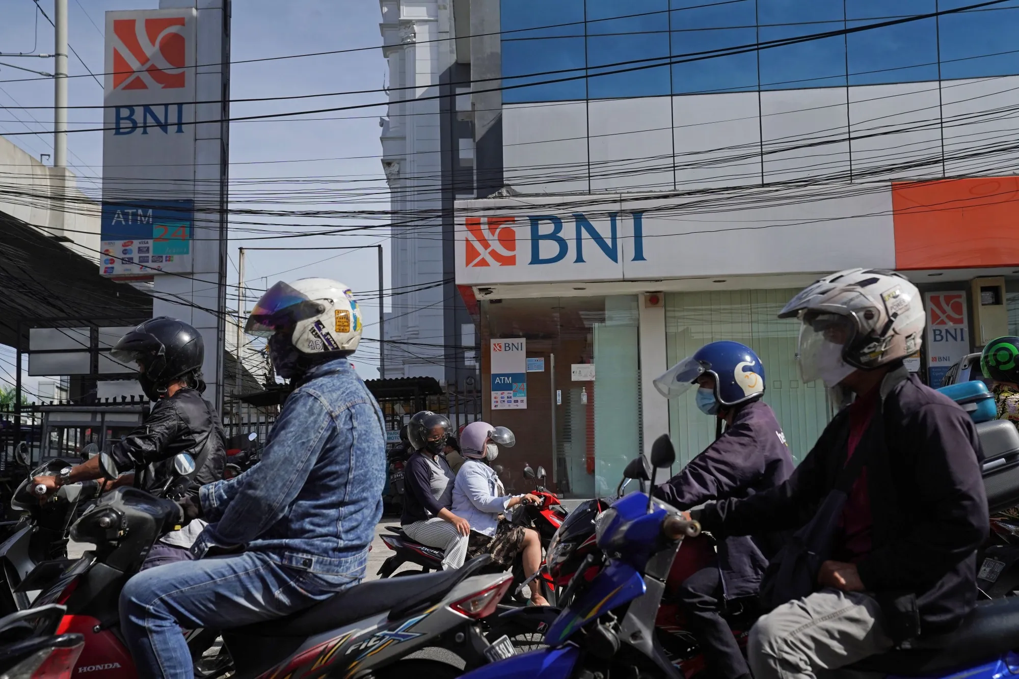 A Bank Negara Indonesia branch in Jakarta.