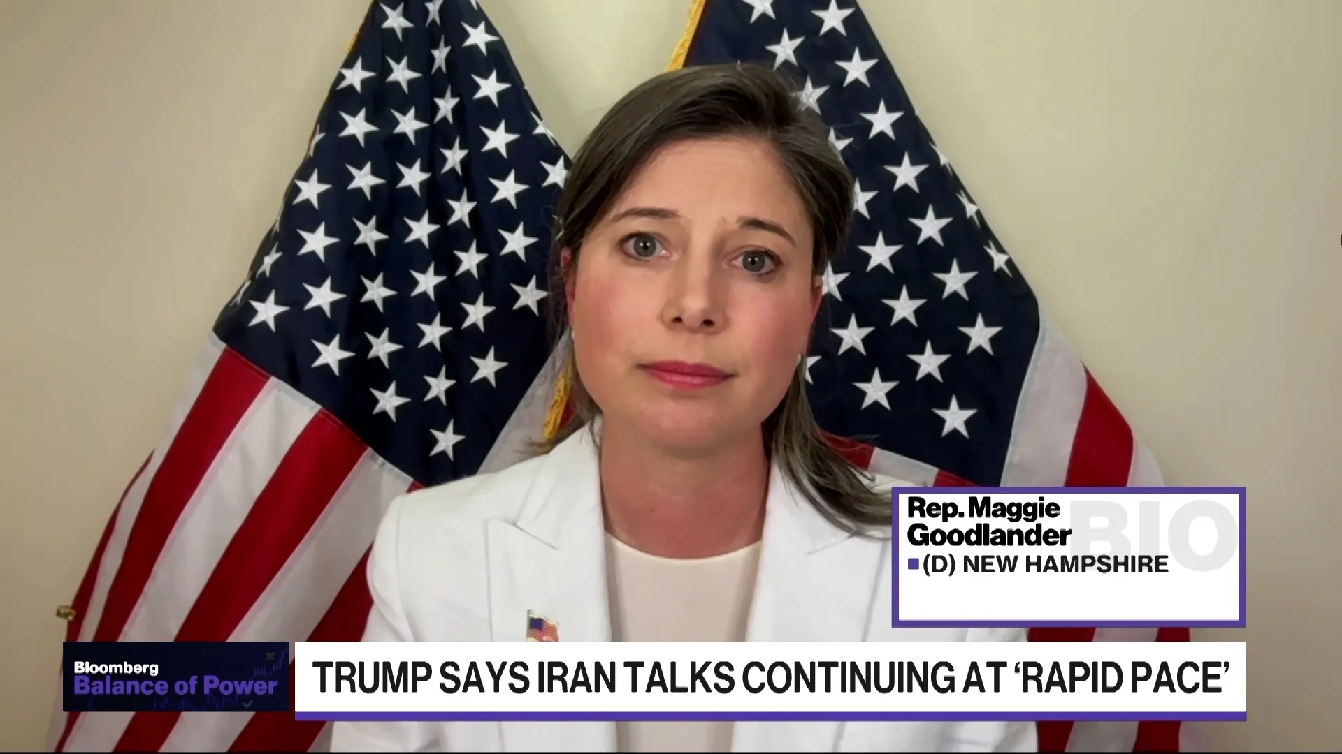 Watch Rep. Goodlander: Congress Must Check Trump on Iran - Bloomberg