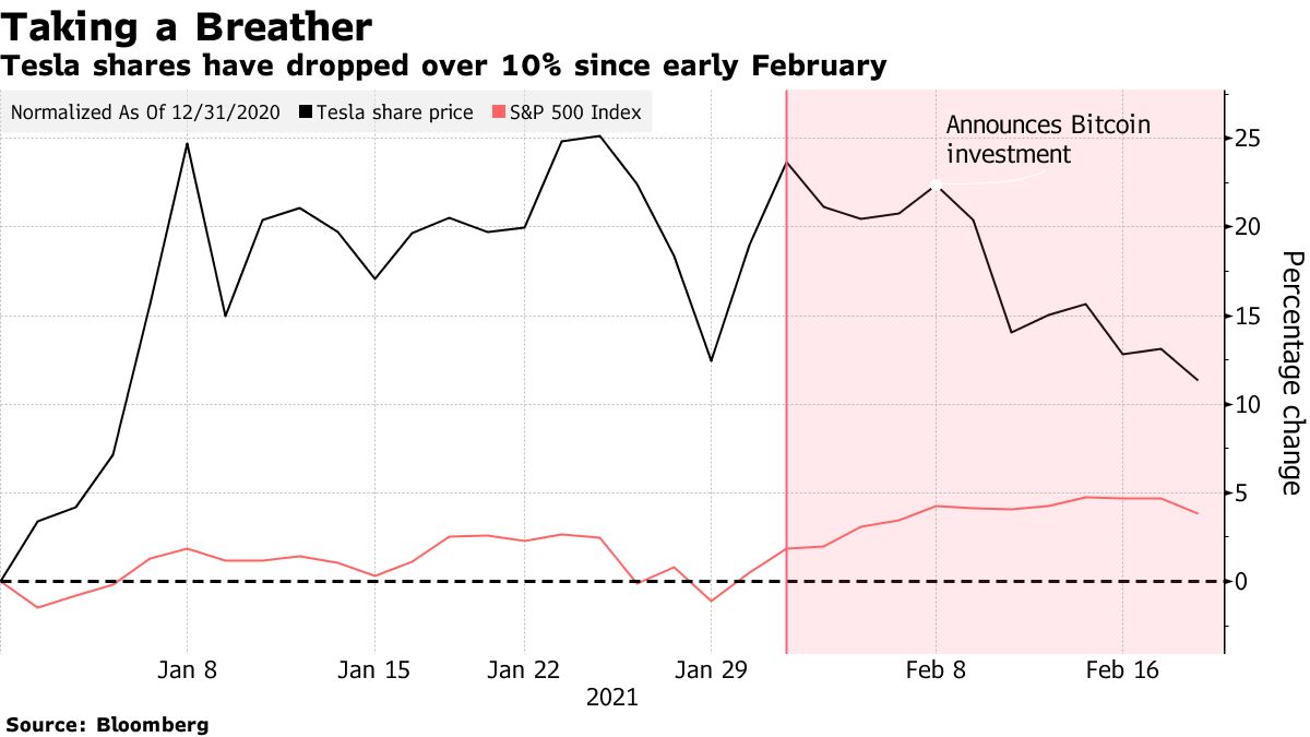 ウッド氏率いるアーク、テスラ株買い増し－最近の株価下落受け - Bloomberg