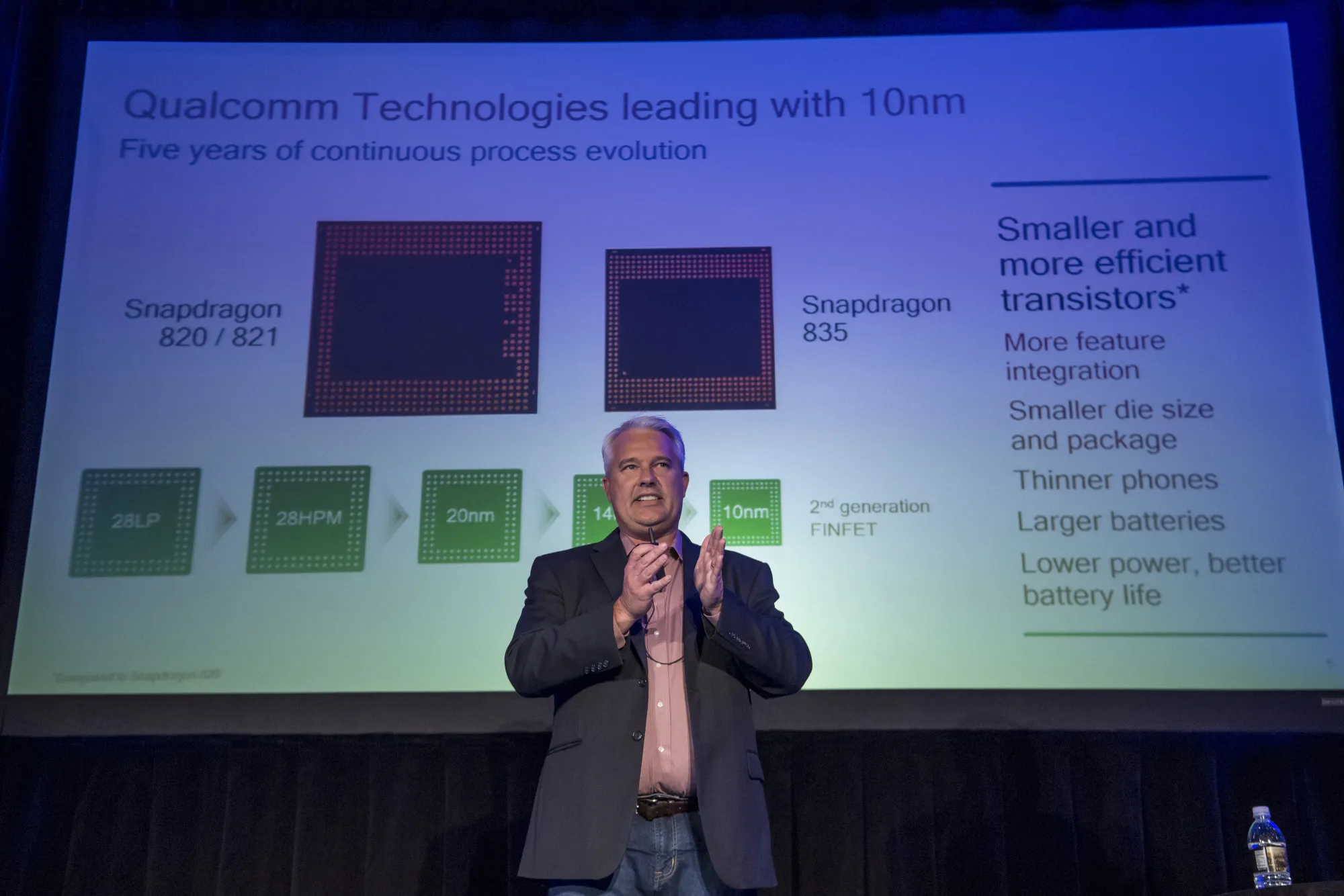 Qualcomm unveils its new Snapdragon 835 chip.
