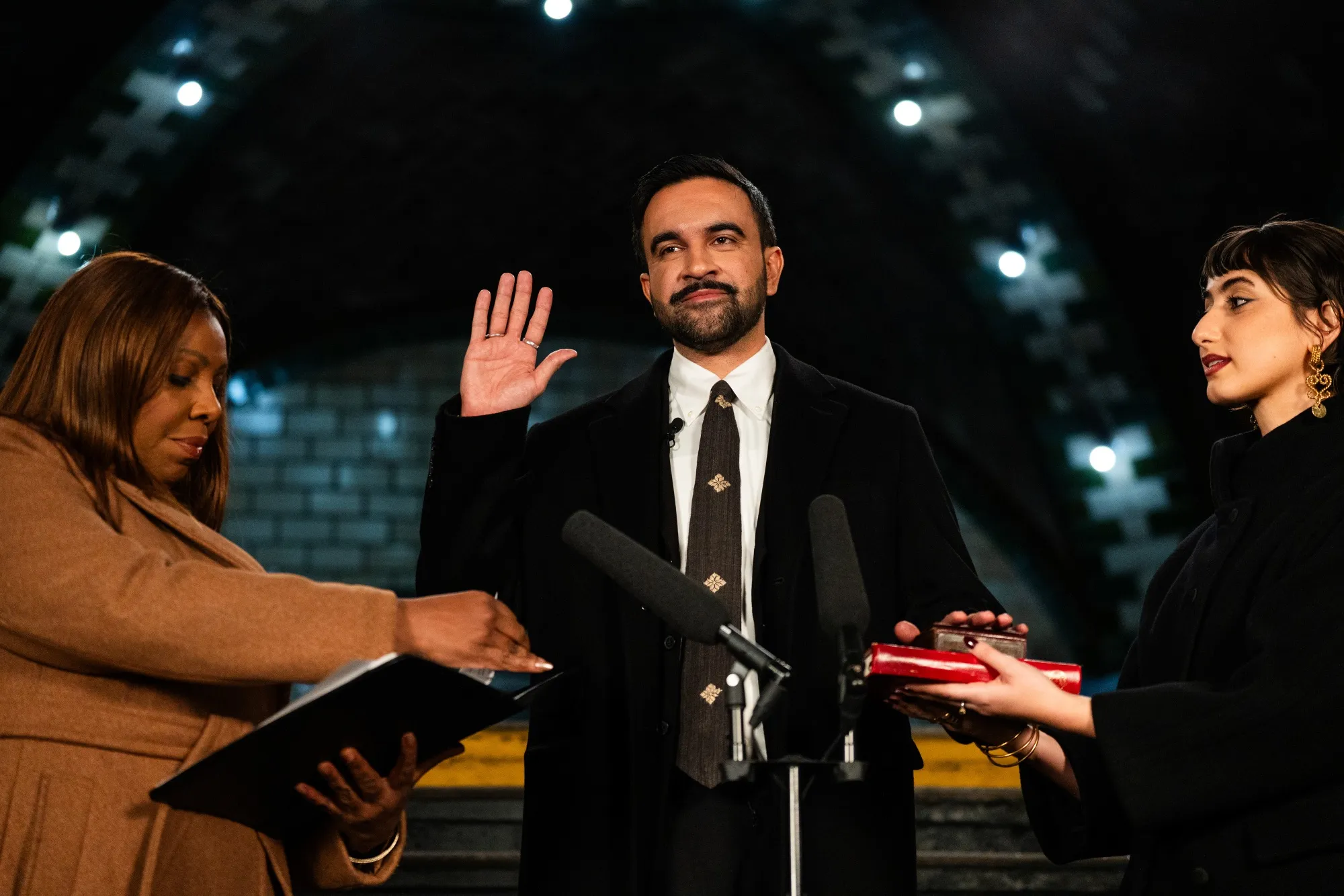 Zohran Mamdani is sworn in as mayor of New York on Jan. 1.