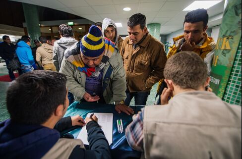Refugee's register at Stockholm central mosque