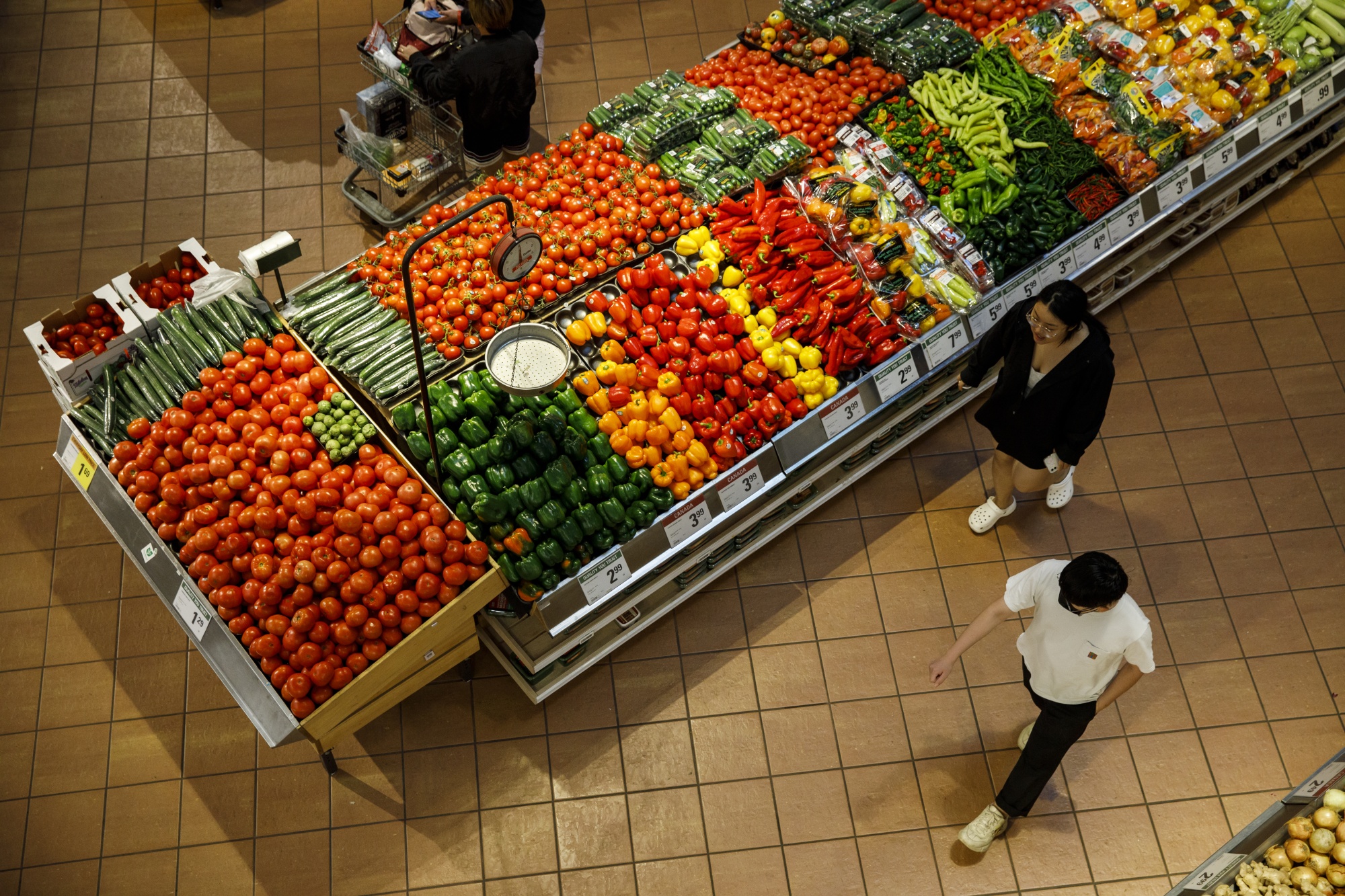 Produce Aisle of Grocery Store [IMAGE]