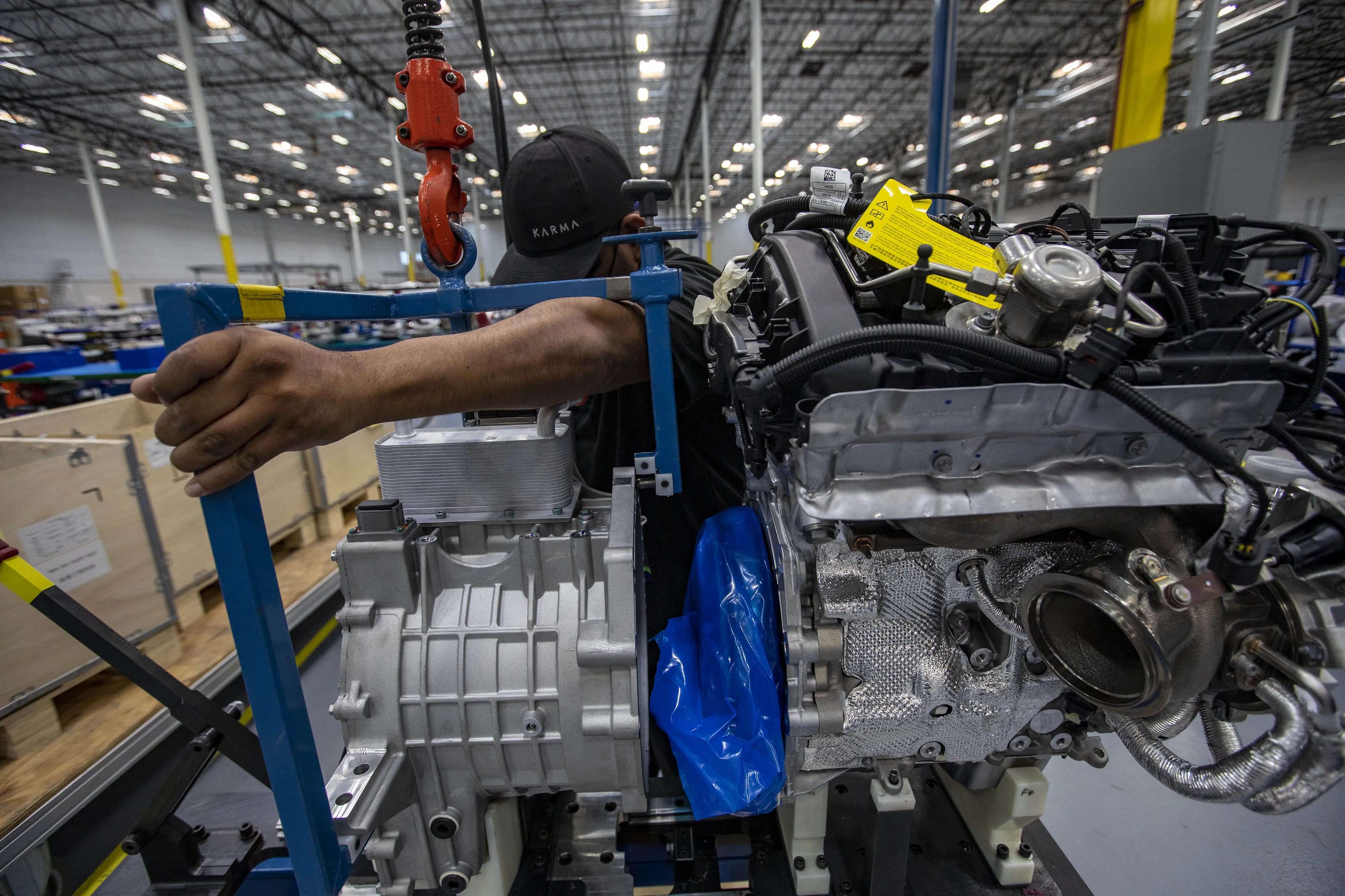A Karma Automotive Assembly Line As Manufacturing Growth Slows