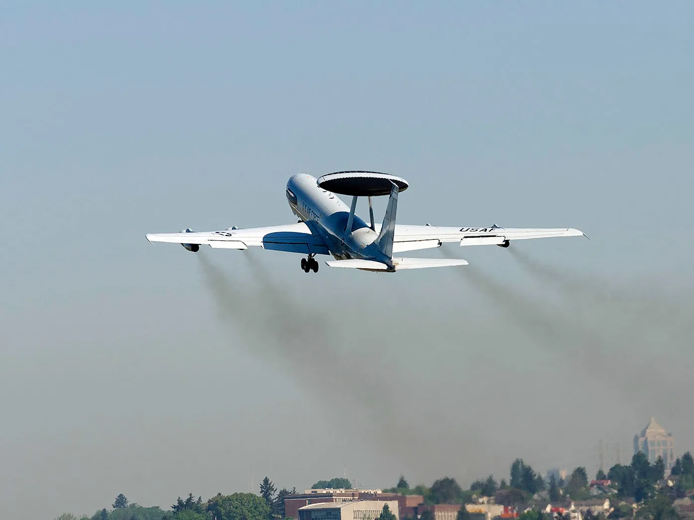 A U.S. Air Force AWAC.