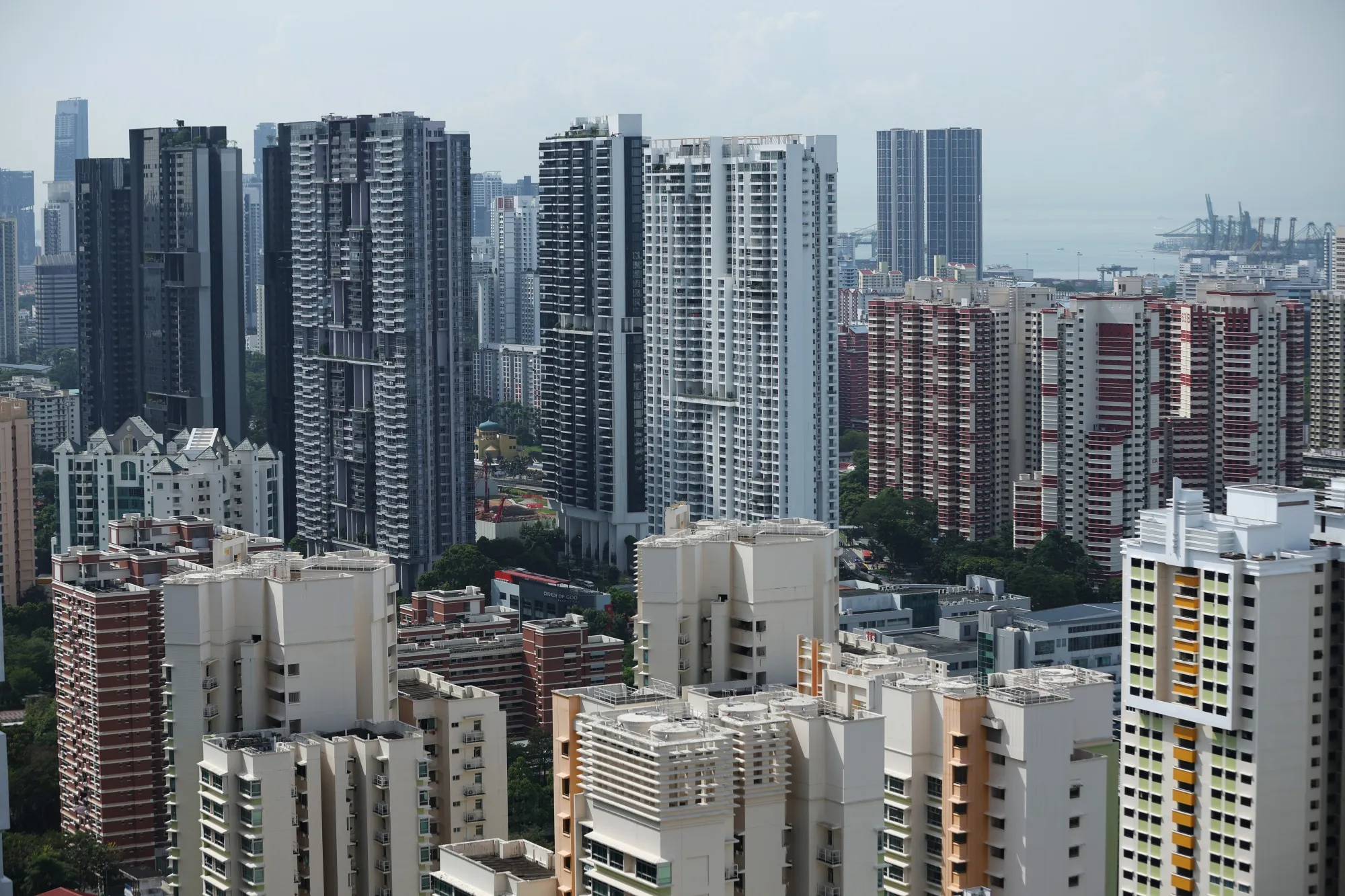 Residential buildings in Singapore.