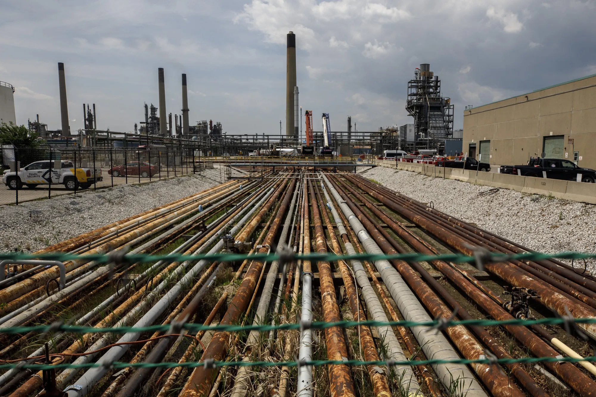 An Imperial Oil Ltd. refinery near the Enbridge Line 5 pipeline in Sarnia, Ontario.