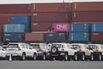 Vehicle Shipment at Yokohama Port Ahead of Auto Companies Earnings