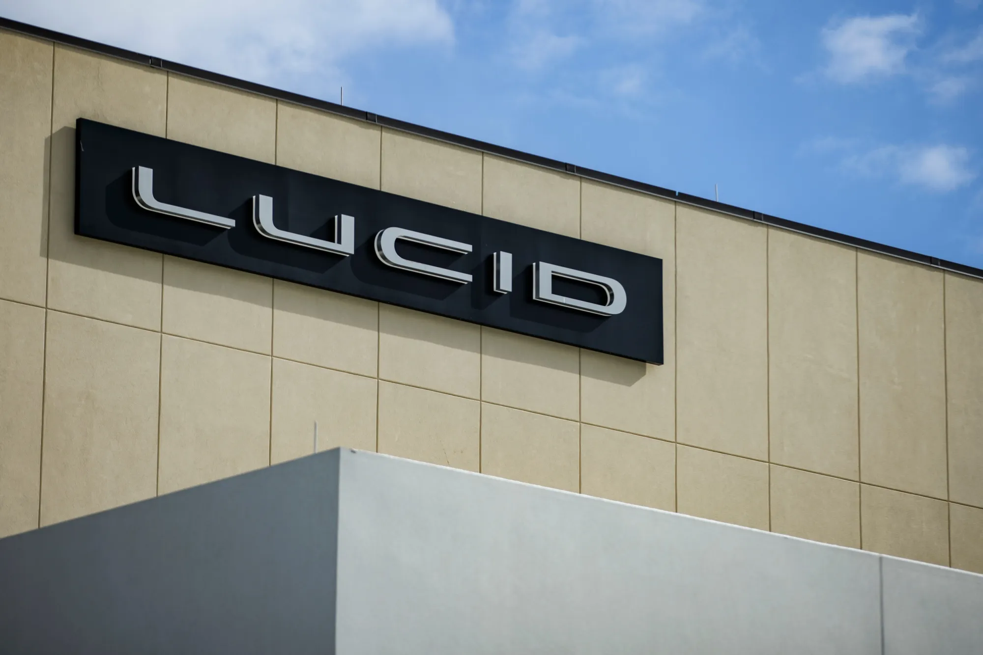 A Lucid Studio showroom in Tysons, Virginia.