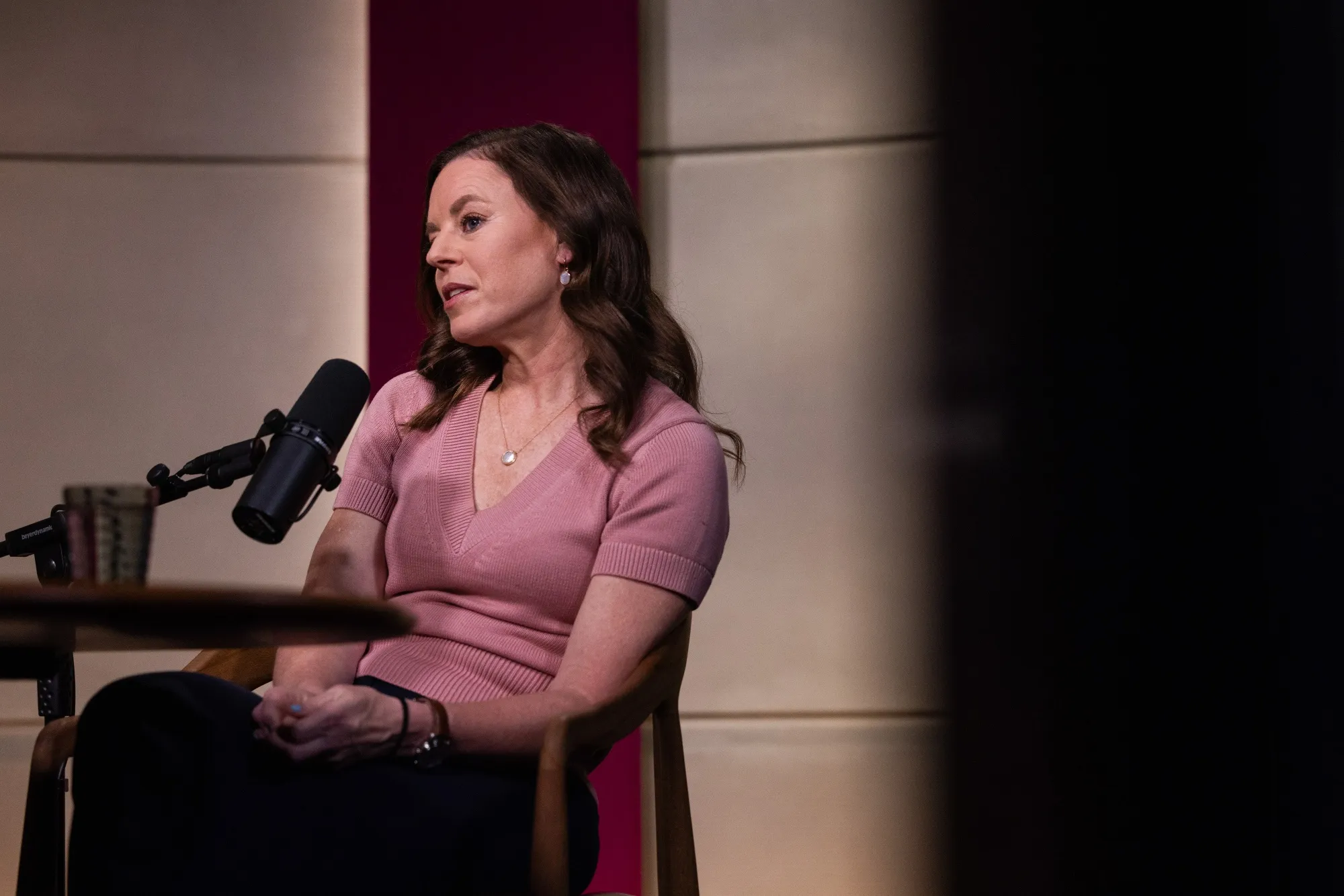 Megan Greene, member of the monetary policy committee of the Bank of England, during an interview for Bloomberg’s Odd Lots podcast in London, UK.