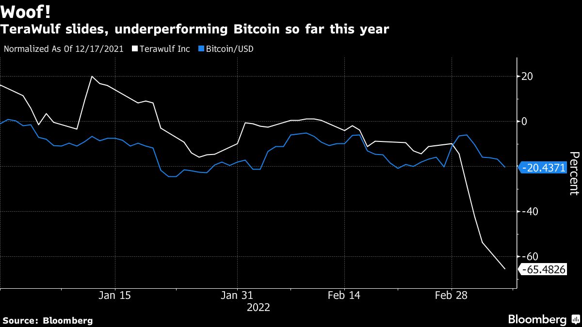 Paltrow-Backed Bitcoin Miner TeraWulf (WULF) Drops Most Since Debut -  Bloomberg