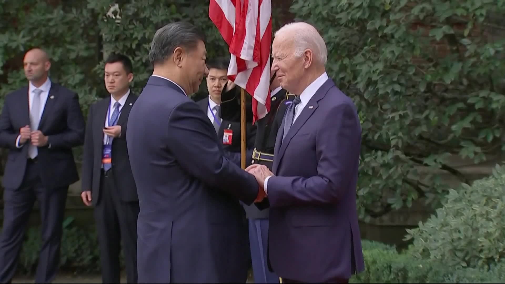 Watch Biden, Xi Shake Hands Ahead Of APEC Summit - Bloomberg