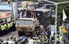 THAAD system arrives in Seongju on Sept. 7.