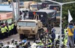 THAAD system arrives in Seongju on Sept. 7.