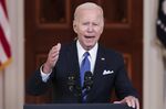 Joe Biden speaks in the Cross Hall of the White House in Washington, D.C., on June 24.