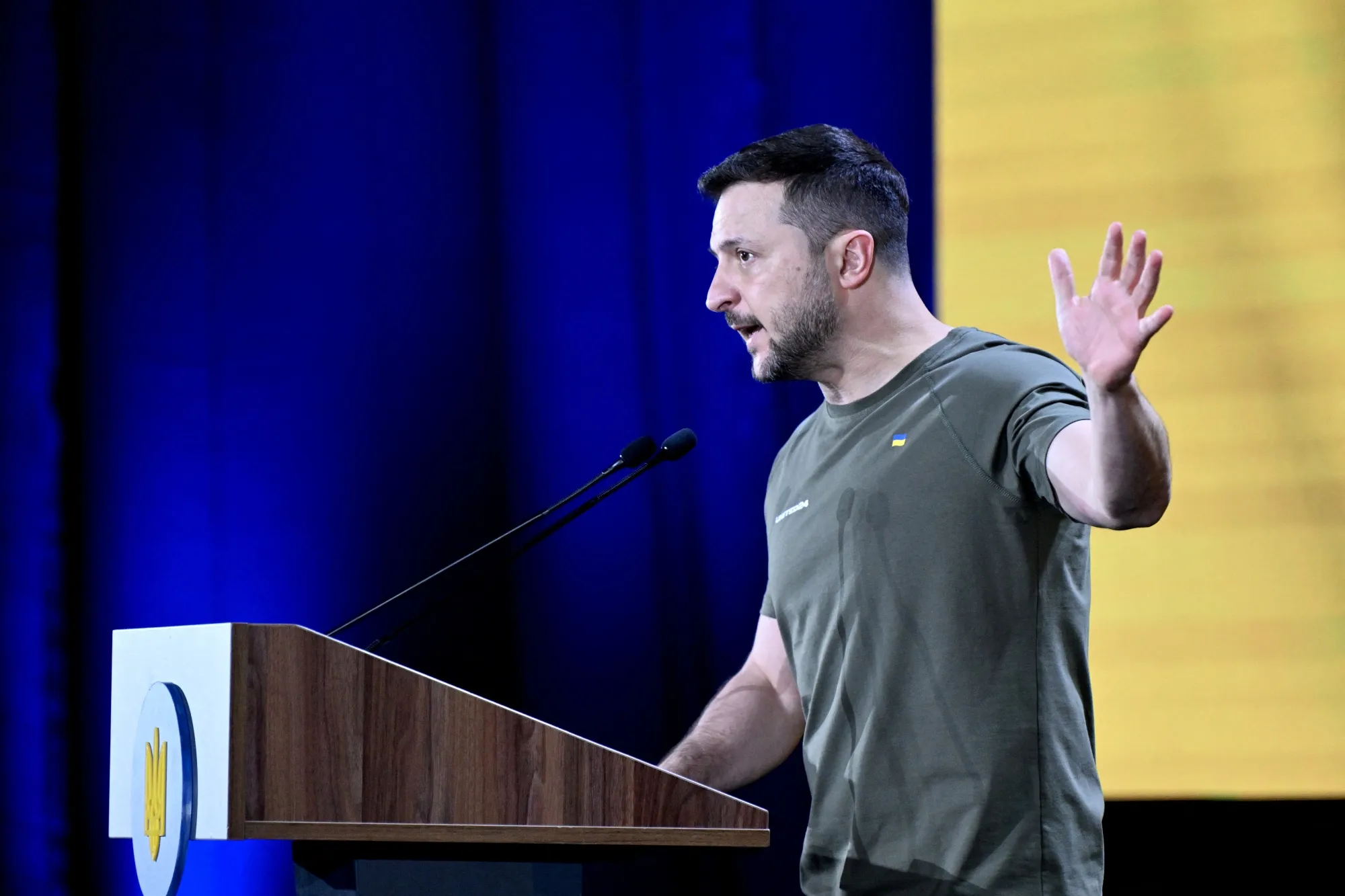 Volodymyr Zelenskiy in Kyiv on May 23.