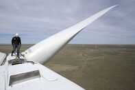 Technicians Work At The Colorado Highlands Wind Farm As Occupation Becomes The Nation's Fastest Growing