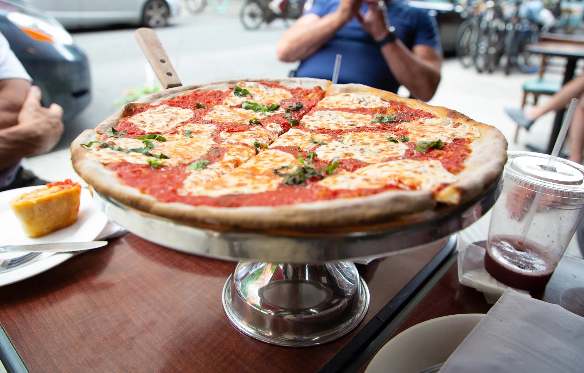 A pizza Margherita.
