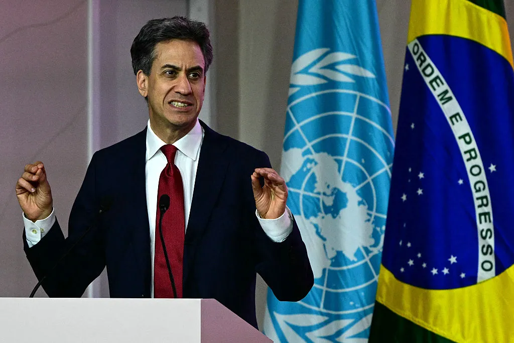 Edward Miliband at the COP30 UN Climate Change Conference.