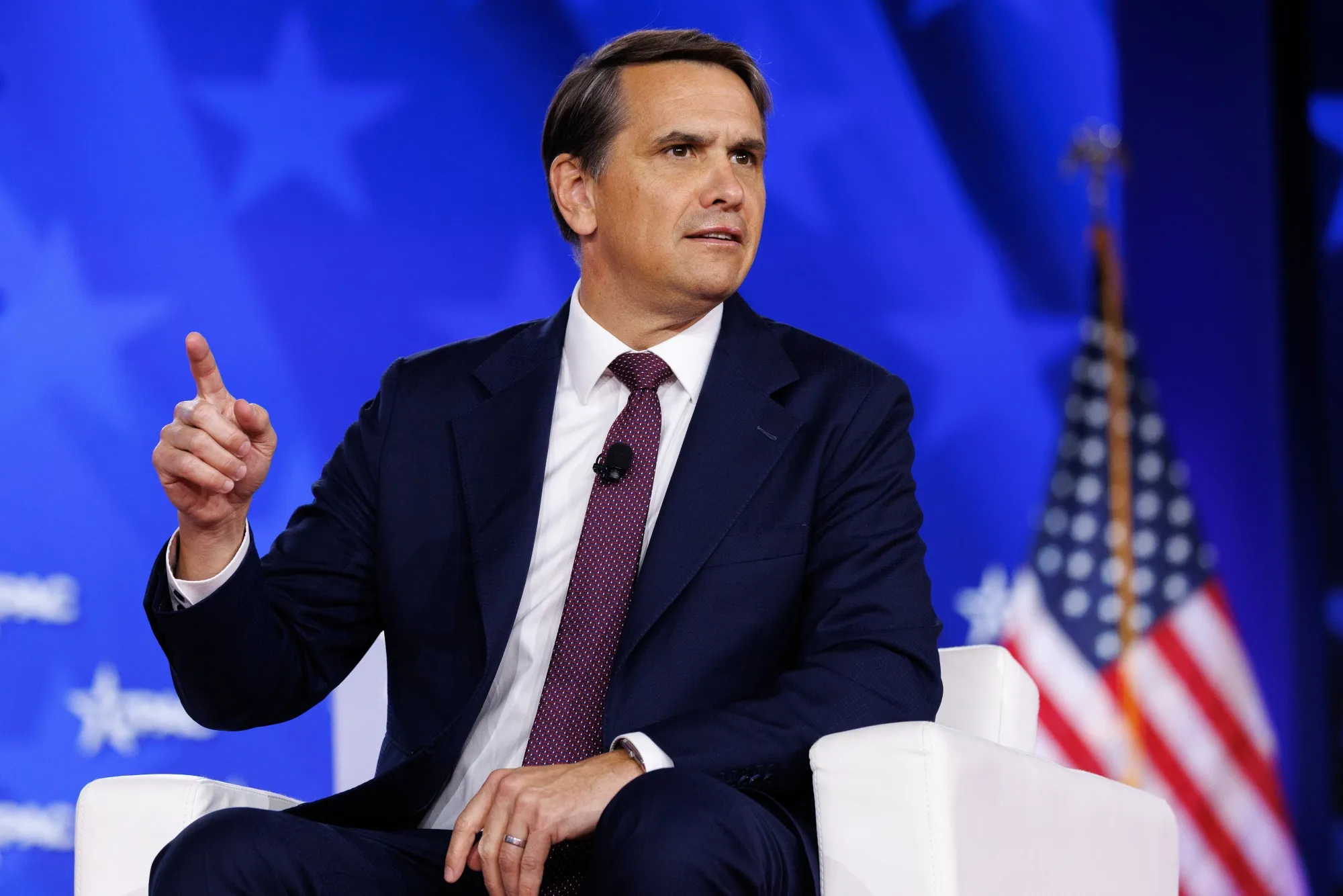 Todd Blanche spoke during the Conservative Political Action Conference (CPAC) in Texas on Thursday, March 26, 2026. 