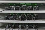 Bitcoin mining machines operate at a mining facility by Bitmain Technologies Ltd. in&nbsp;Inner Mongolia, China.