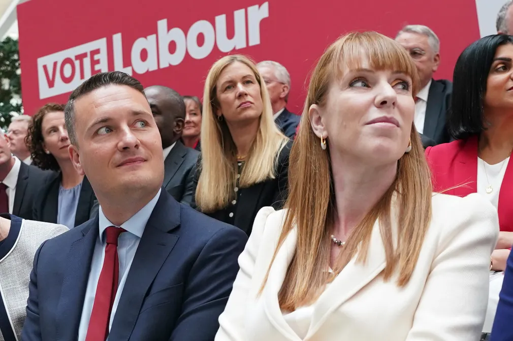 Wes Streeting and Angela Rayner during the Labour party manifesto launch in 2024.