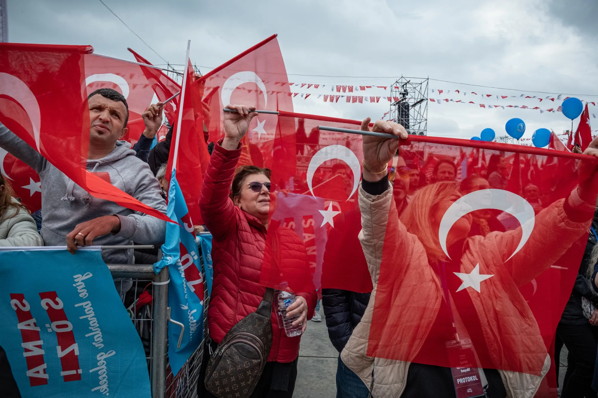 Supporters of Kemal Kilicdaroglu, in Istanbul, on May 6.