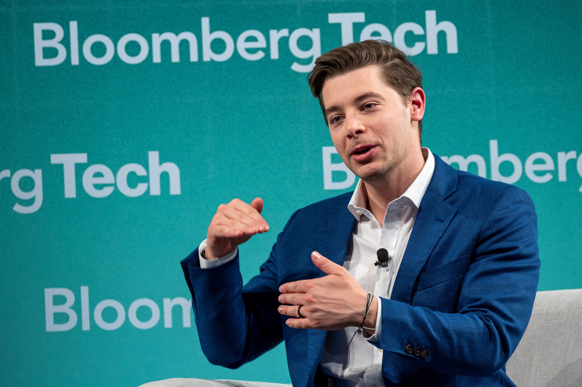 Brad Lightcap, chief operating officer of OpenAI, during the Bloomberg Technology Summit in San Francisco, California, US, on Thursday, May 9, 2024.&nbsp;