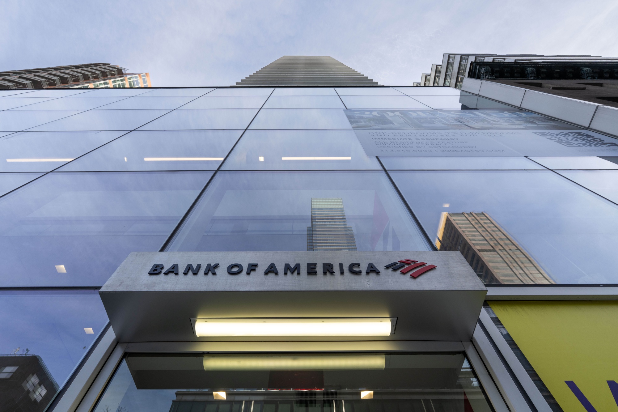 A Bank of America branch in New York. Photographer: Adam Gray/Bloomberg