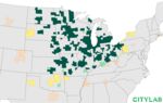 Hello, Heartland: Here's where you said 'the Midwest' lives. Areas in dark green had 80 percent or more of respondents calling them Midwestern. Light green areas had 50 to 80 percent calling them Midwestern, while yellow were 20 to 50 percent and red 5 to 20 percent.