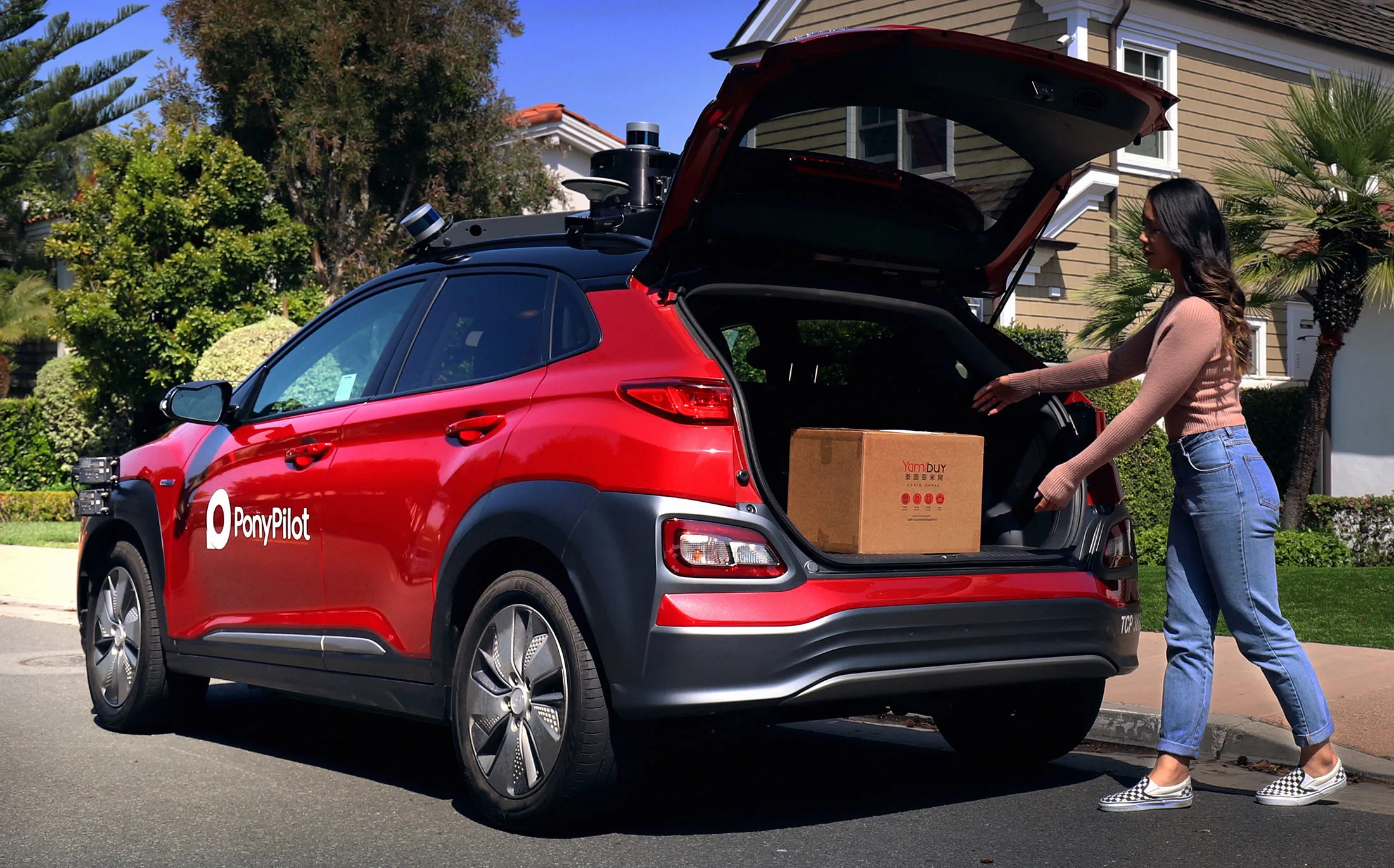 A Pony.ai&nbsp;autonomous vehicle.