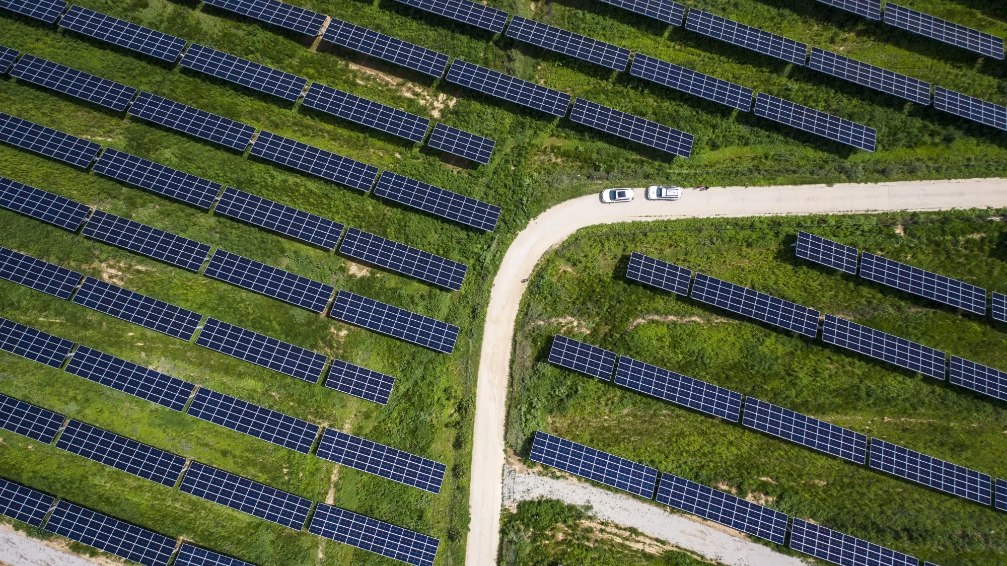 A solar farm in China.