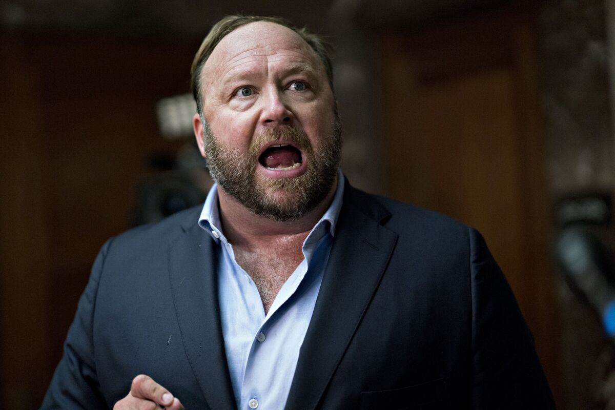 Infowars' Alex Jones Fights in Bankruptcy for $1.3M Salary After Sandy Hook  Case - Bloomberg