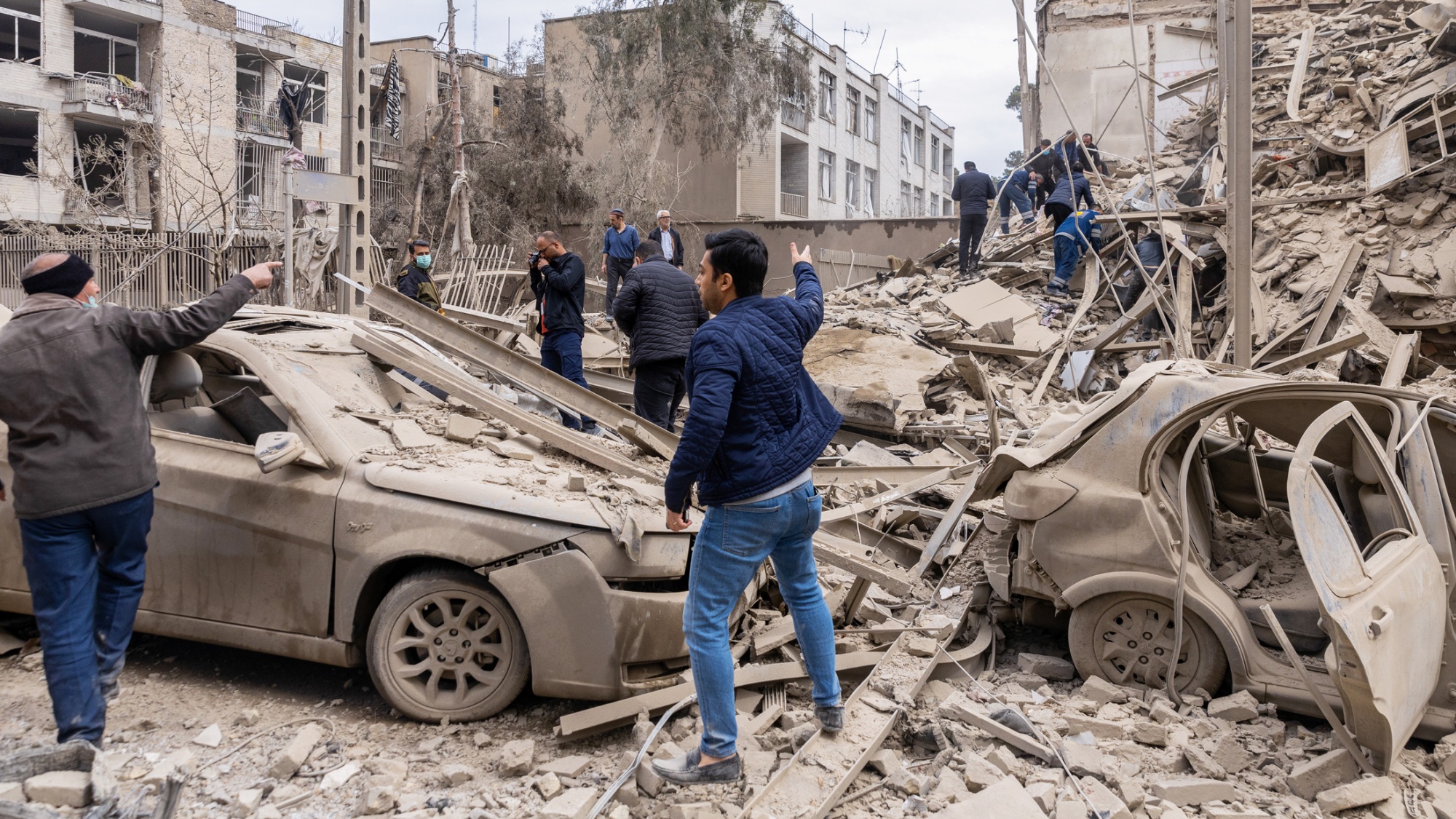 A destroyed building in central Tehran, on March 17.