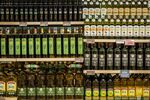 Various olive oils on sale in Tarragona, Spain.