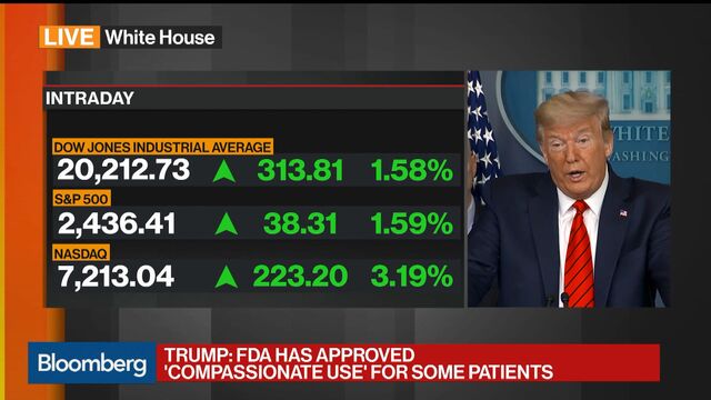 Trump Touts Drug That FDA Says Isn’t Yet Approved For Virus - Bloomberg