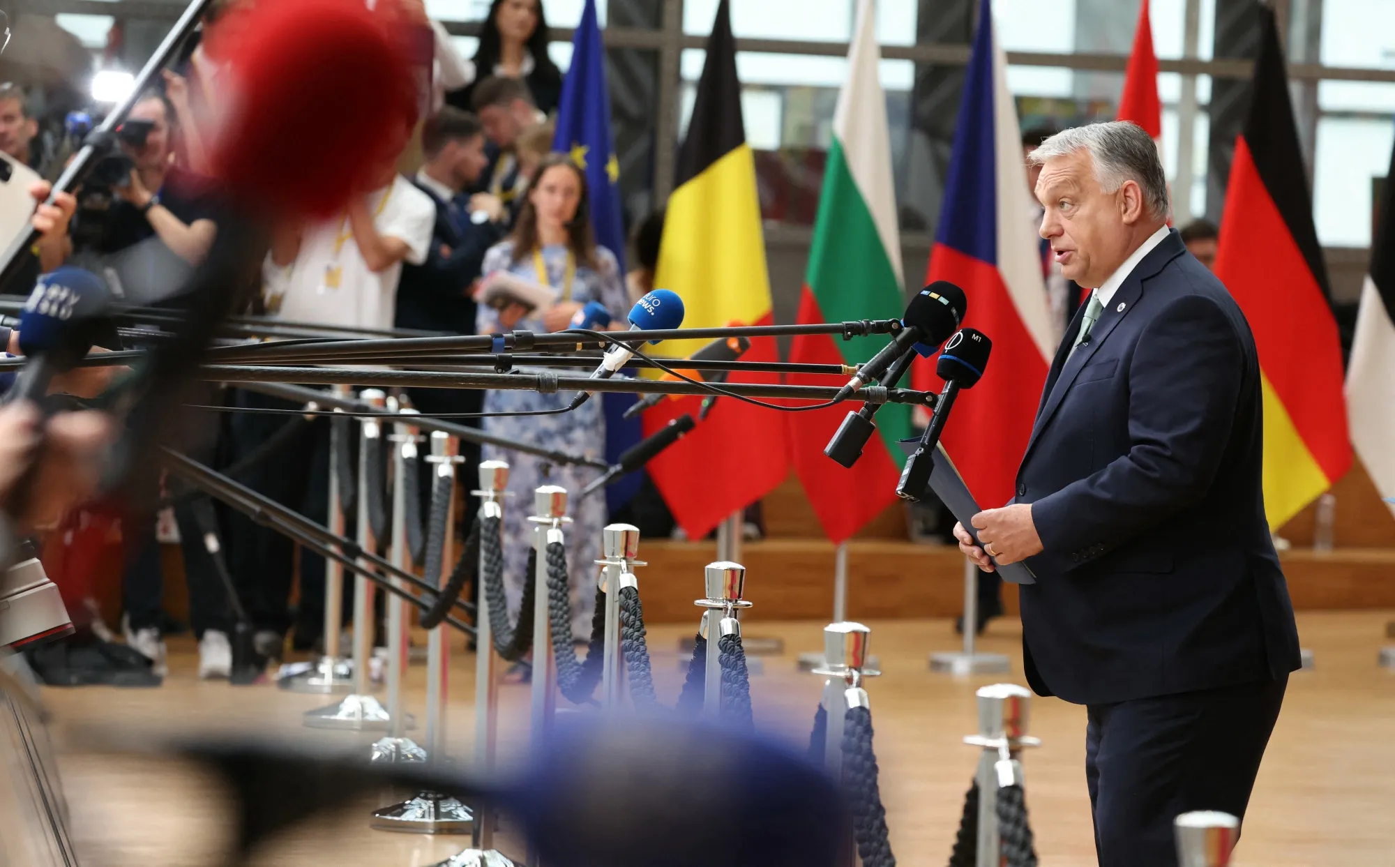 Viktor Orban in Brussels on June 26.