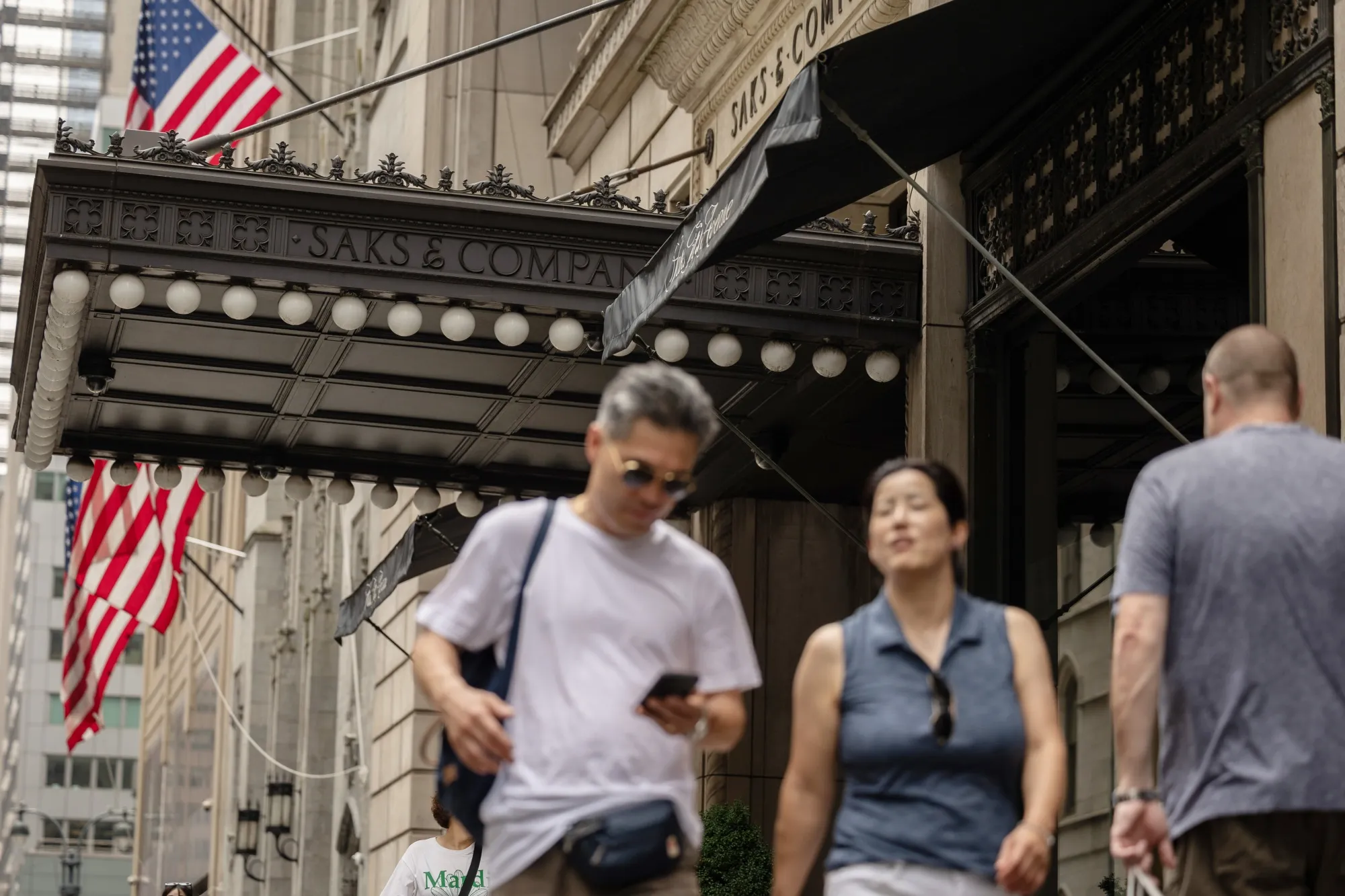 A Saks Fifth Avenue store in New York. The owner of Saks Fifth Avenue is exploring options for Bergdorf Goodman.&nbsp;